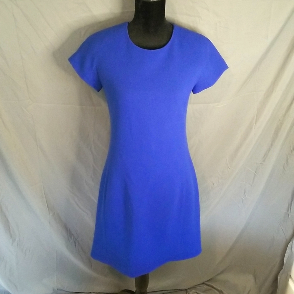 EUC like-new J Crew blue textured dress size 4